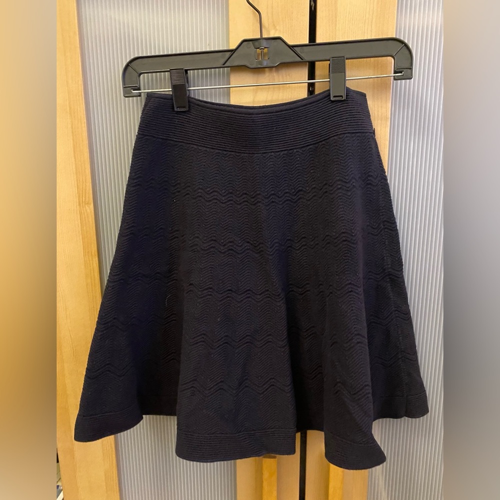 Sandro black knit circle mini skirt Size 2